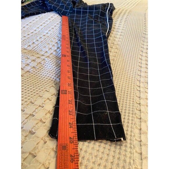 Old Navy Cropped Pants Black w/ White Checked  Size 0  Dressy Slacks - Picture 9 of 9